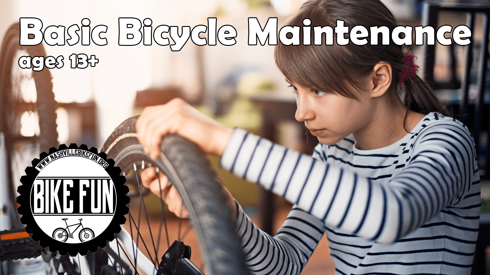 Basic Bicycle Maintenance event flyer