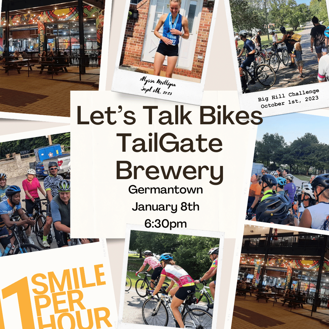 Lets talk bikes meetup flyer