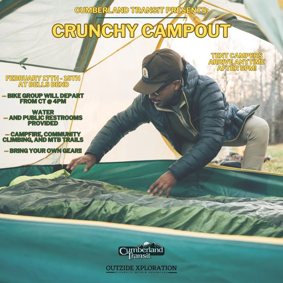 Crunchy Campout bike ride flyer