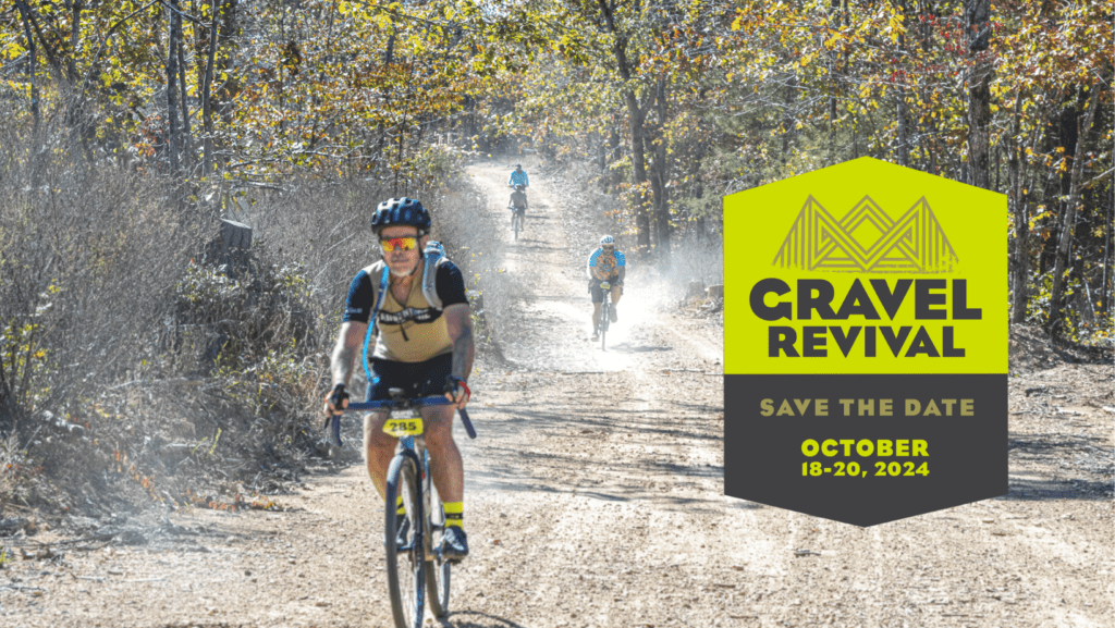 Gravel Revival bike event flyer