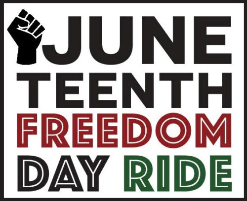 Juneteenth Freedom Day bike ride logo