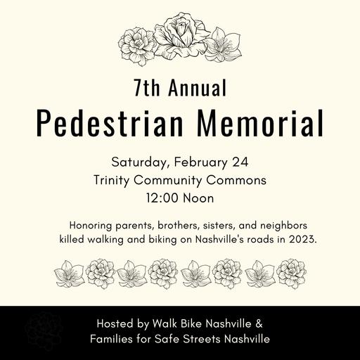 Pedestrian Memorial flyer