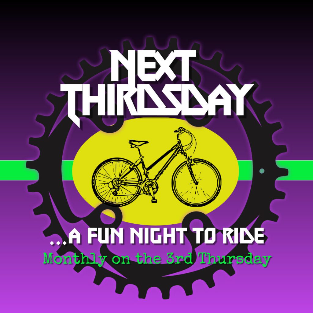 Next Thirdsday Bicycle group ride flyer