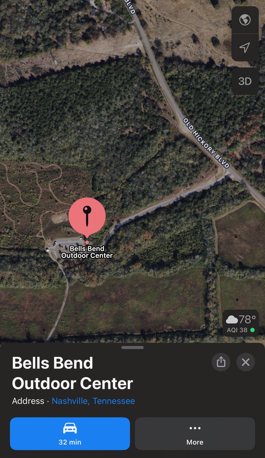 Bell Bend Outdoor Center Google Maps Satellite Image
